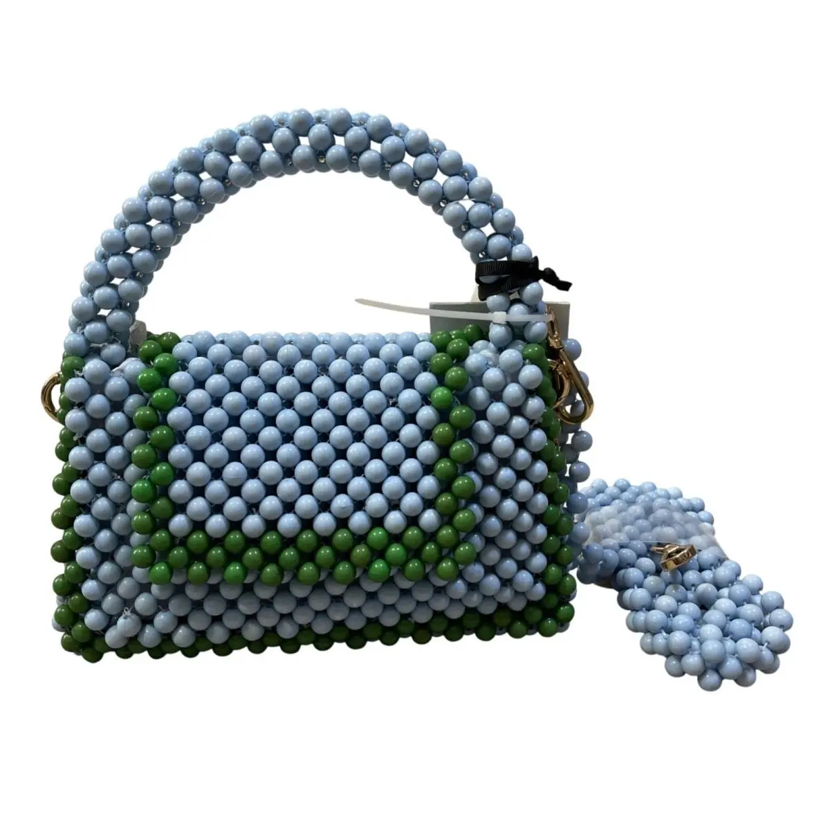 Kate Spade x Target Colorblock Beaded Crossbody Bag Blue Green Purse