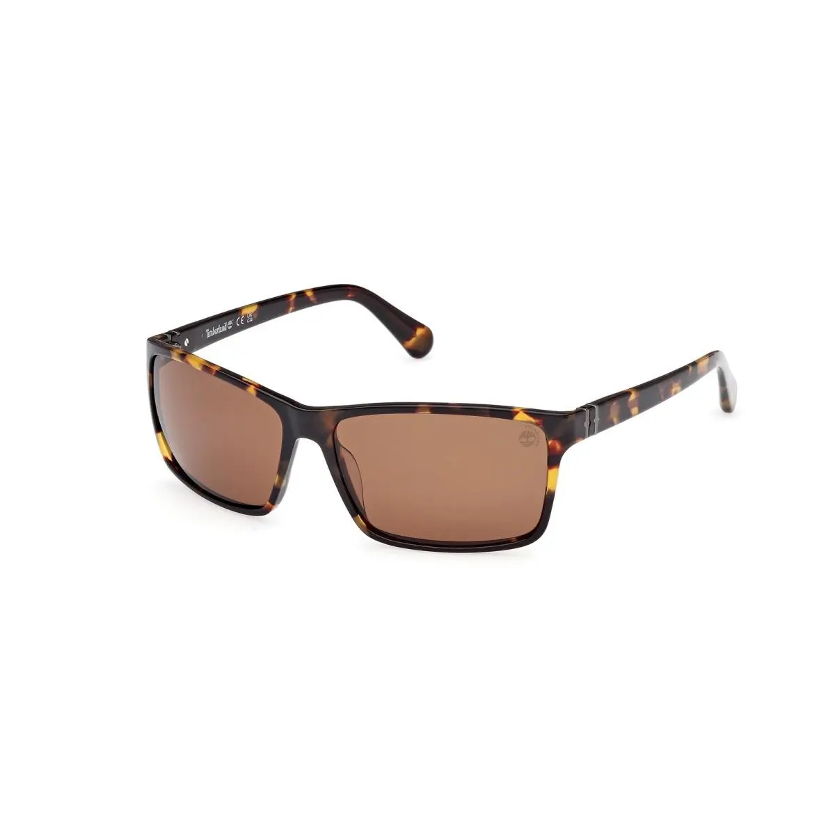 Timberland TB00032 52H Acetate Dark Havana Brown Polarized 64mm Men`s Sunglasses