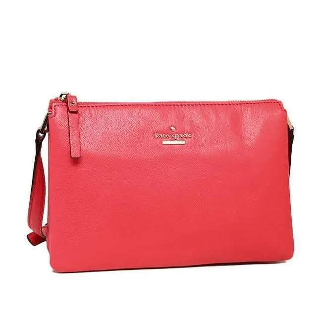 Kate Spade Gabriella Ivy Place Geranium Leather Shoulder Crossbody Bag PXRU5373