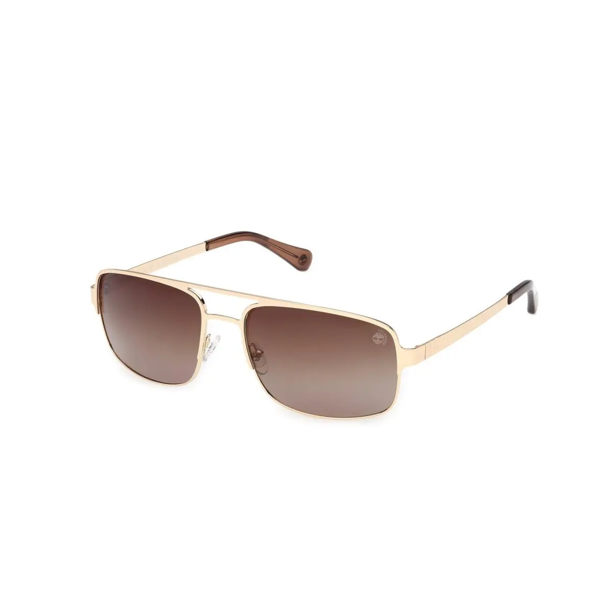 TB00065 32H Metal Gold Brown Polarized 63 mm Men`s Sunglasses by Timberland