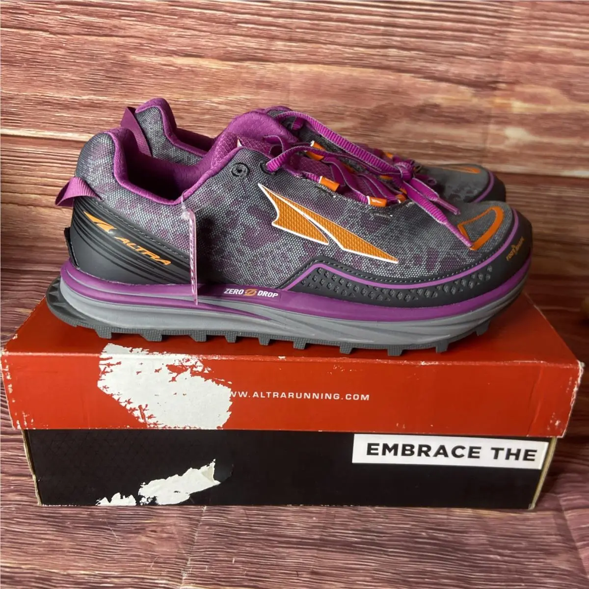 Altra Timp Trail Zero Drop Sneakers AFW1757F-1 Running Shoes Orchid Sz 9.5