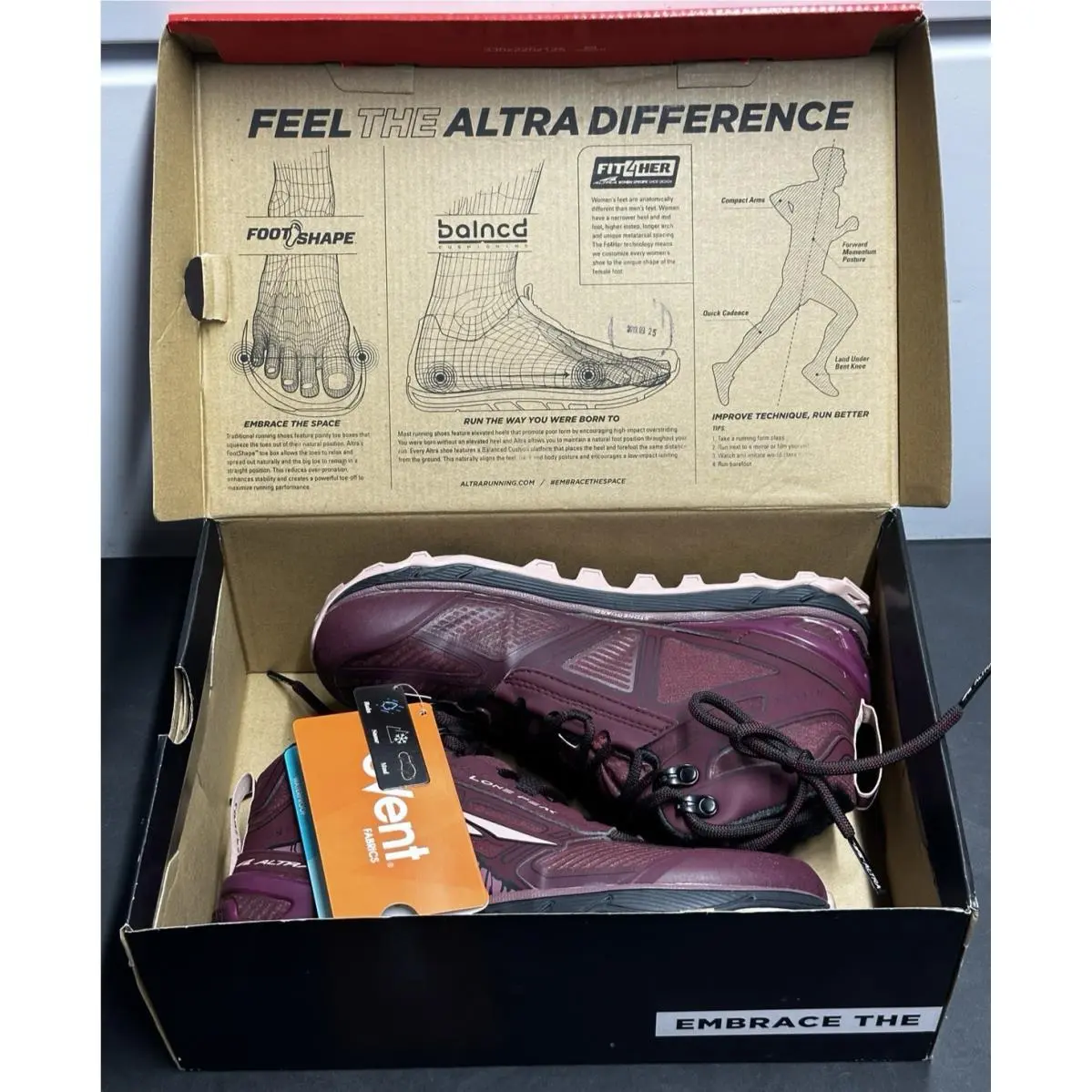 Altra shoes - ALTRA Lone Peak 4 - Lone Peak - ALW1855N607 - Wine 20