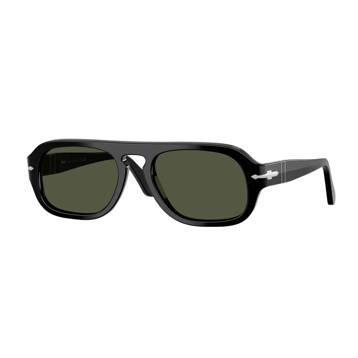 Persol PO3370S 95 31 Black Green 56 mm Unisex Sunglasses