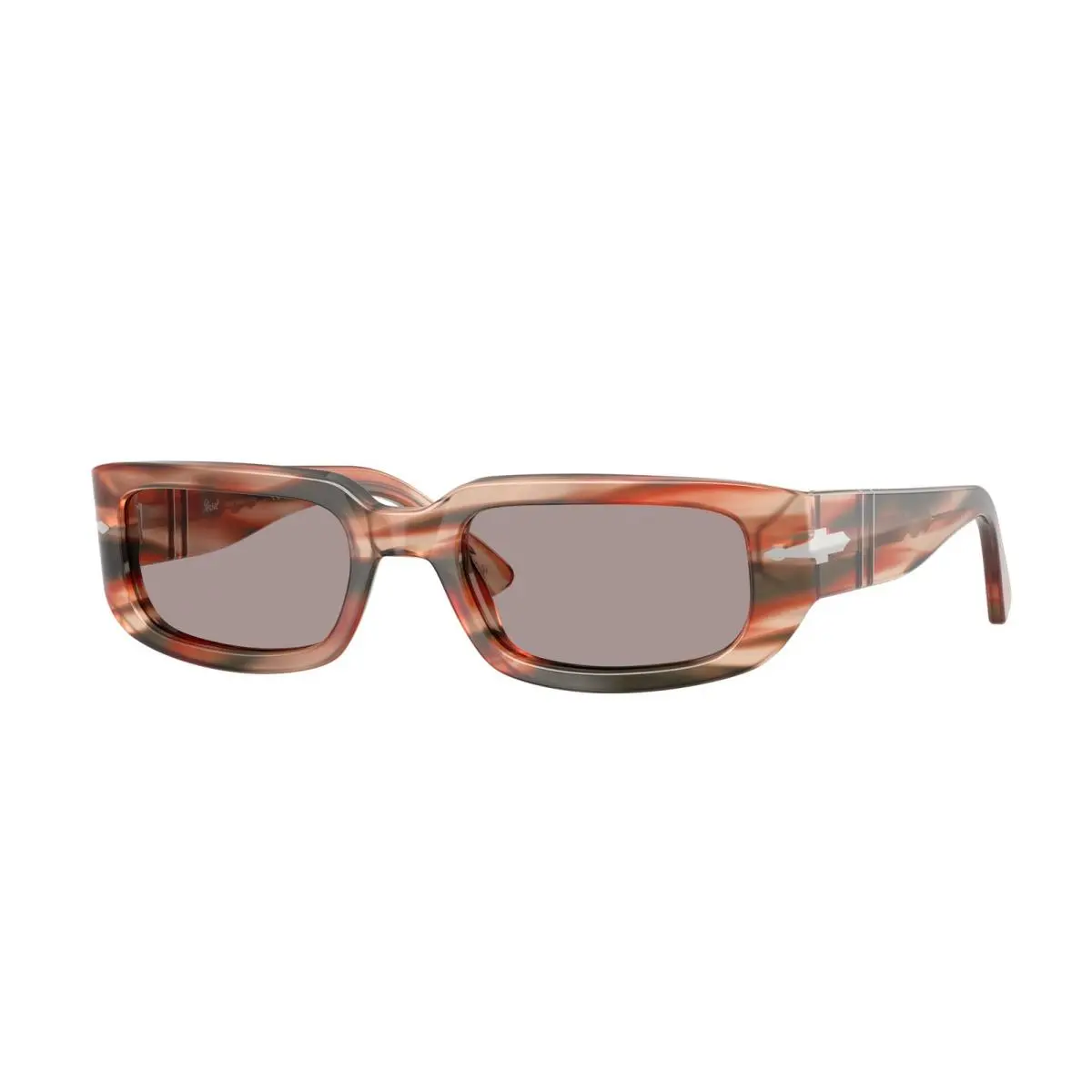 Persol PO3385S 123353 Mel Striped Red Green Violet 53 mm Unisex Sunglasses