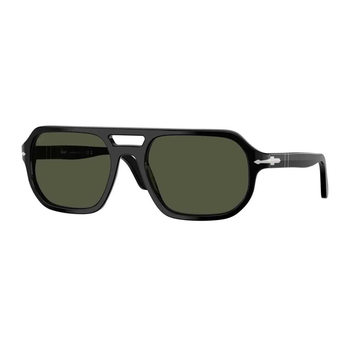 Persol PO3393S 95 31 Guido Black Green 56 mm Unisex Sunglasses