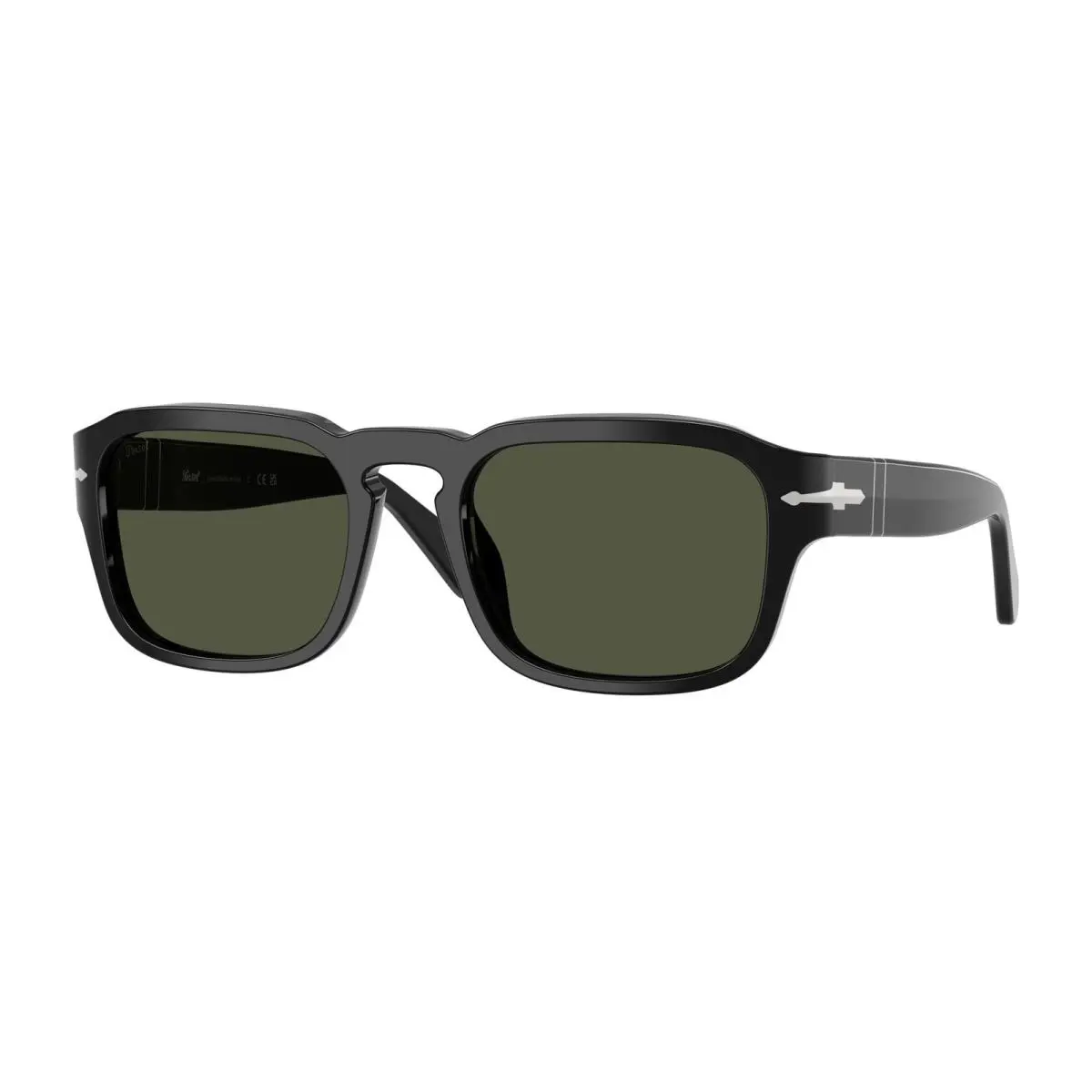 Persol PO3386S 95 31 Black Green 56 mm Unisex Sunglasses
