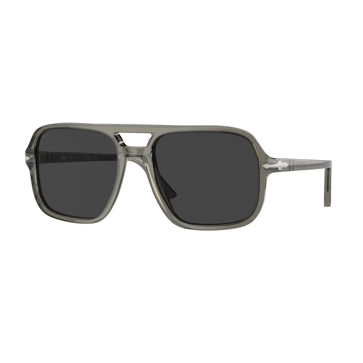 Persol PO3328S 110348 Smoke Polarized Black Polarized 58 mm Men`s Sunglasses
