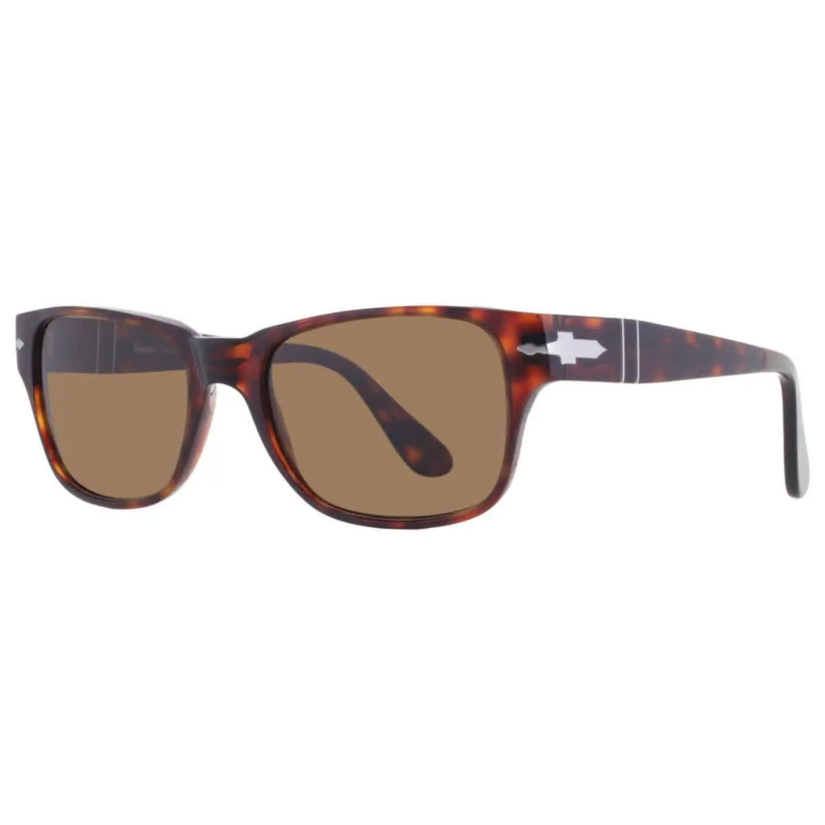 Persol Polarized Brown Rectangular Men`s Sunglasses PO3288S 24/57 55