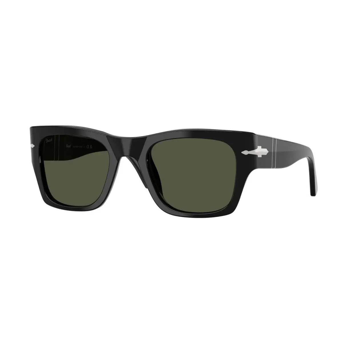 PO3384S 95 31 Black Green 52 mm Unisex Sunglasses by Persol