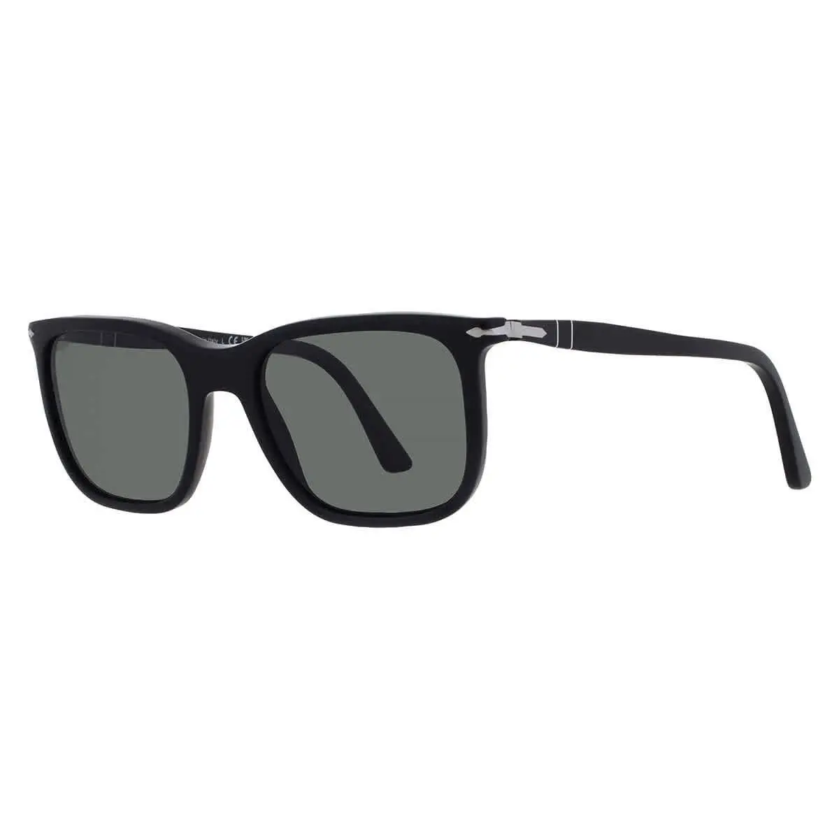 Persol Polarized Green Square Unisex Sunglasses PO3357S 95/58 53 PO3357S 95/58
