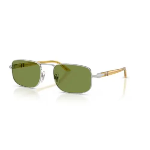 Persol 0PO1027S 518/4E Silver/green Soft Square 56mm Mens Sunglasses