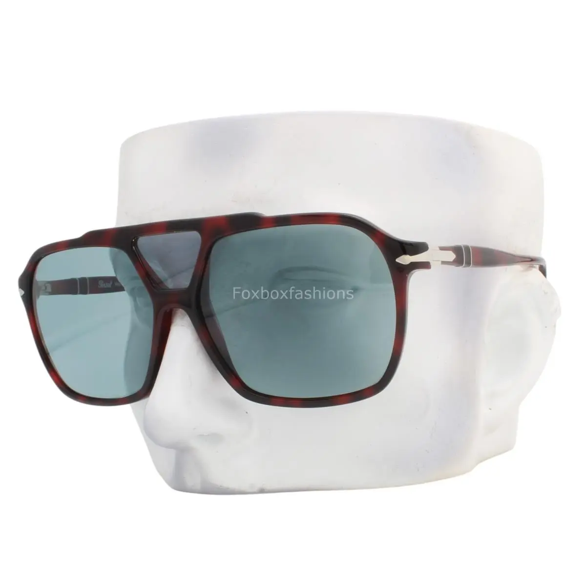 Persol Sunglasses PO3223S 1100/3R Red Black Havana Light Blue Polarized W/case