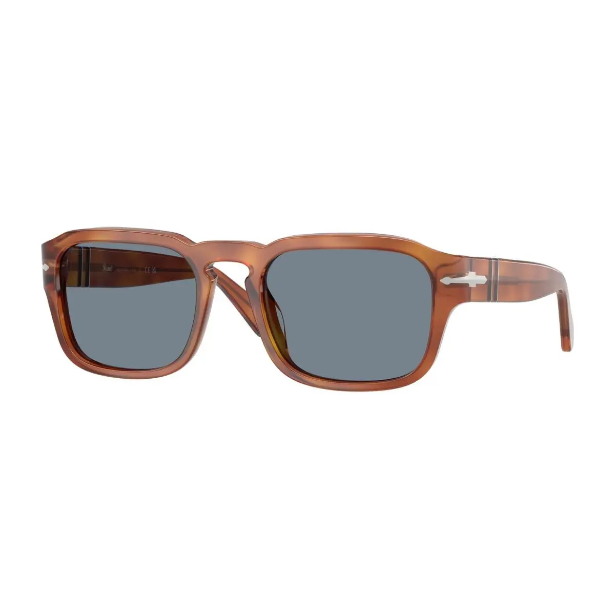 Persol PO3386S 96 56 Terra Di Siena Light Blue 56 mm Unisex Sunglasses