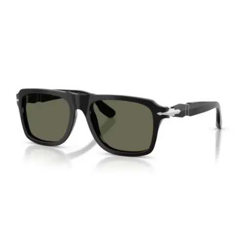 Persol 0PO8002S 95/58 - Black/polarized Green 55mm Men`s Sunglasses