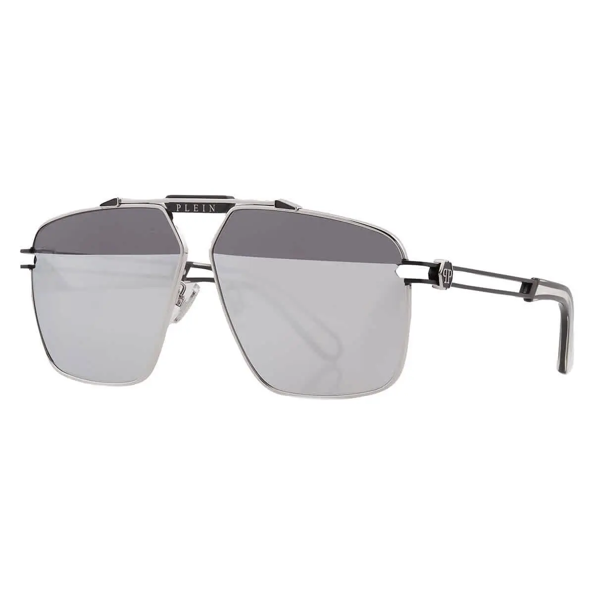 Silver Navigator Men`s Sunglasses SPP049M K07X 63 SPP049M K07X 63 by Philipp Plein
