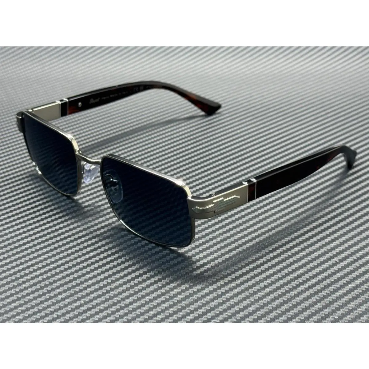 Persol PO1022S 515 S3 Gunmetal Blue Gradient Polarized Men`s 58 mm Sunglasses