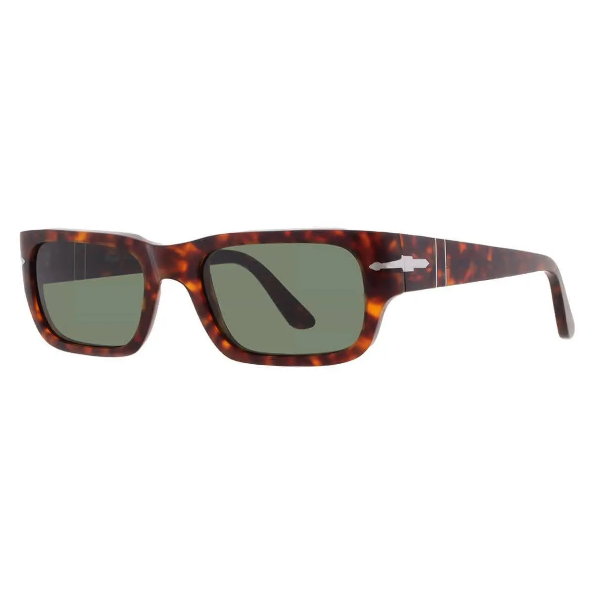 Persol Adrien Green Rectangular Unisex Sunglasses PO3347S 24/31 55