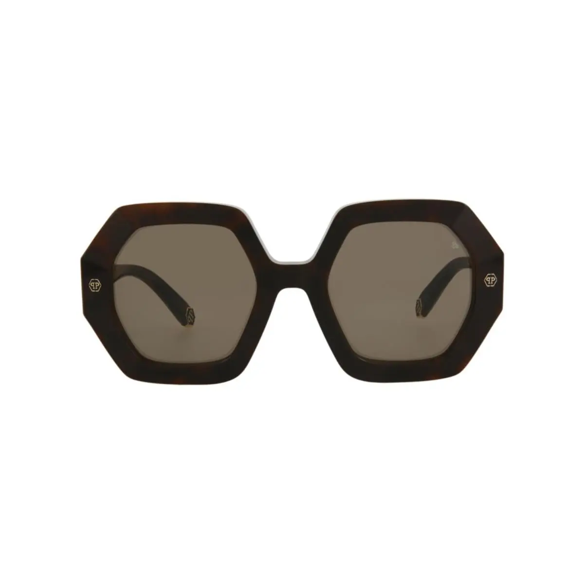 Philipp Plein Shield-frame Metal Sunglasses