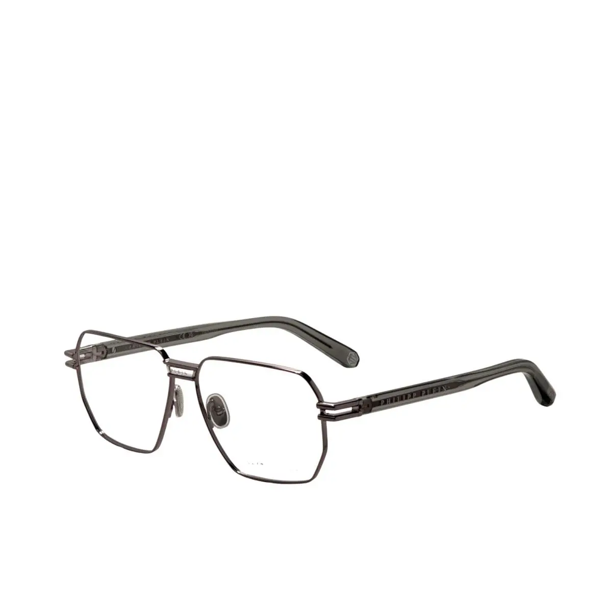 Philipp Plein Men`s 58 mm Ruthenium Opticals VPP114M580509