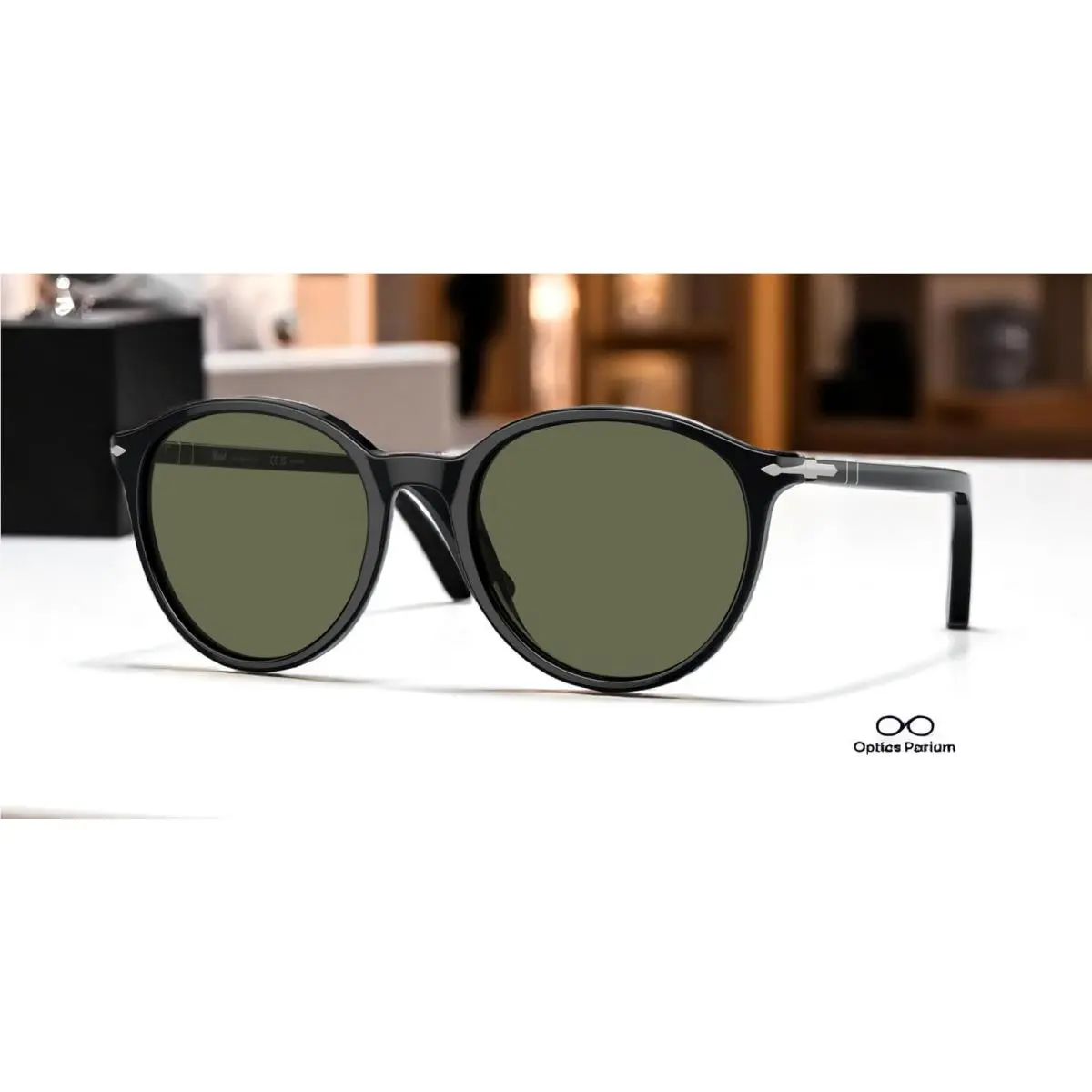 Persol PO3350S 95 58 Black Polar Green Polarized 53 mm Unisex Sunglasses
