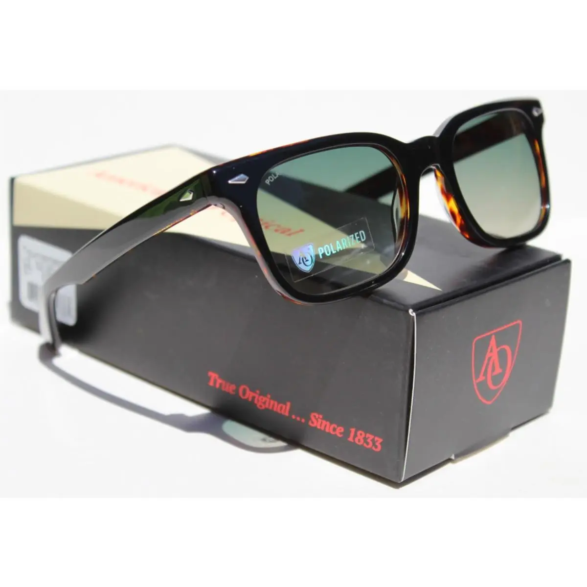Tournament Polarized Sunglasses Black Tortoise/green ST Egn-p by American Optical