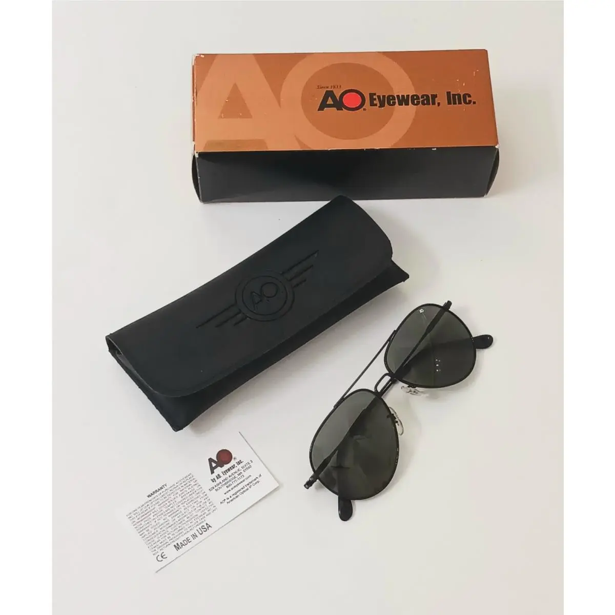 Vintage  General Sunglasses 52mm Gray with Black Frame by American Optical