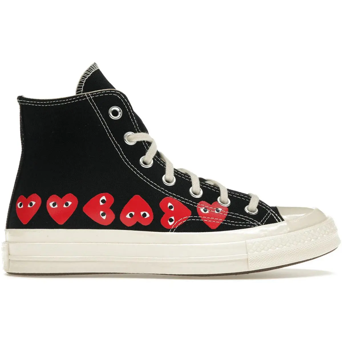Converse Chuck Taylor All Star 70 Hi Comme Des Garcons Play Multi-heart Black