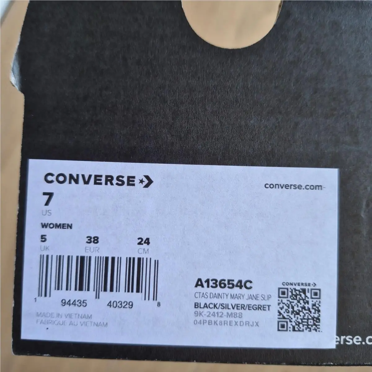 Converse shoes - Converse Chuck Taylor All Star Dainty - A13654C - Black (UPC: 194435403298) 8