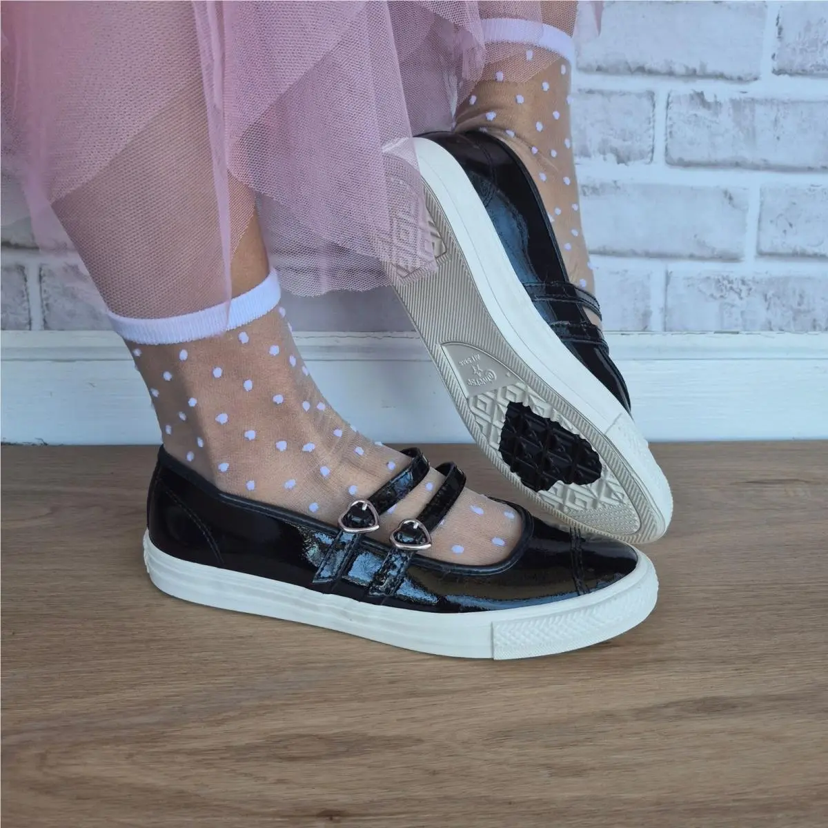 ⭐converse Dainty Mary Jane Dark Romance Sz 7 Women`s Shoes Sneaker Black A13654C by Converse