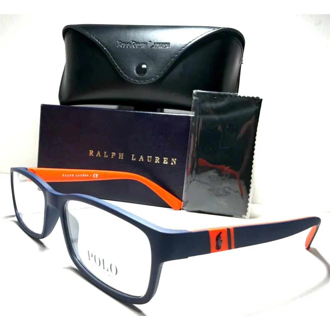Polo Ralph Lauren PH 2154 5861 Matte Blue /orange Eyeglasses 56-17