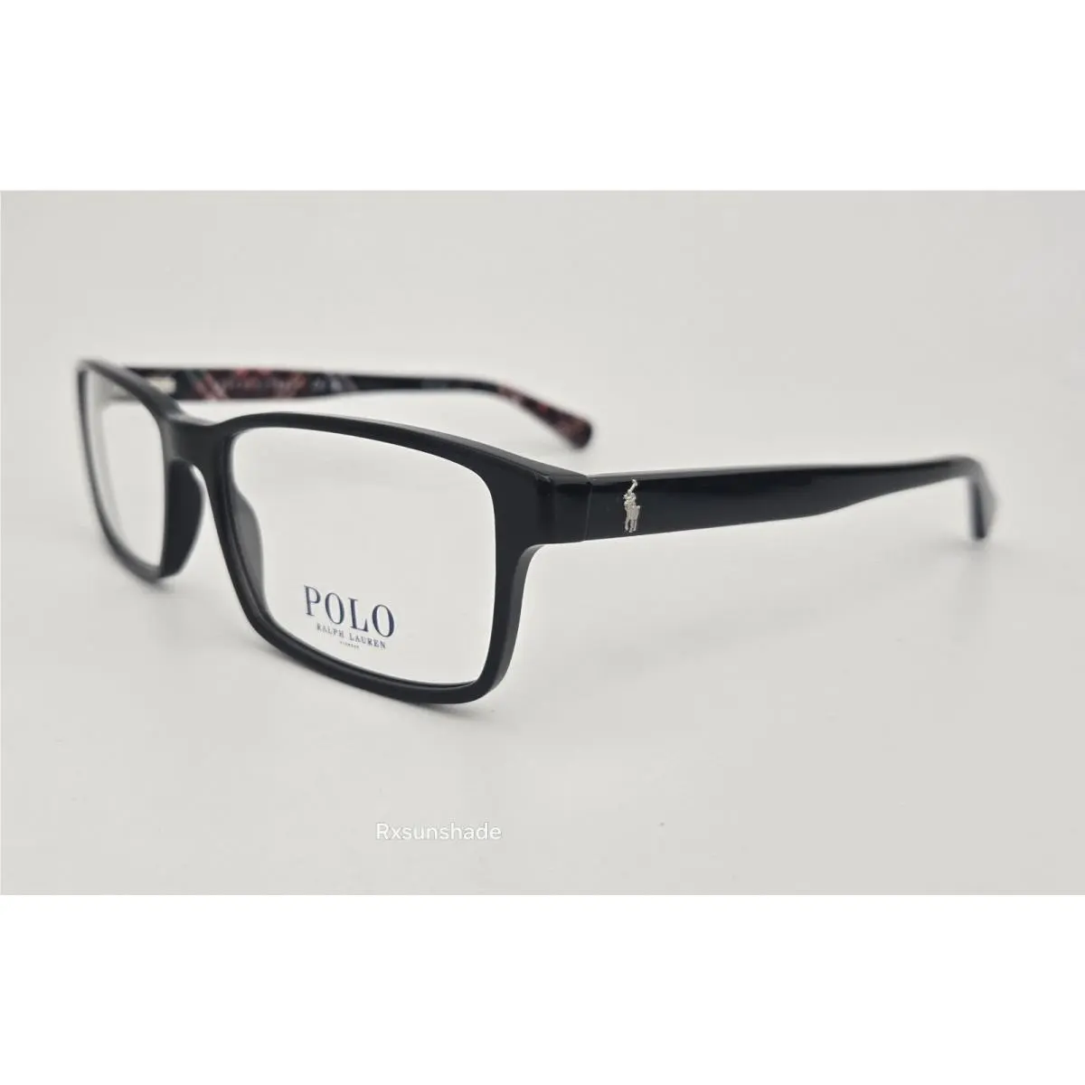 Ralph Lauren Polo Eyeglasses PH 2123 Color 5489 Black Size 56 Men`s Square