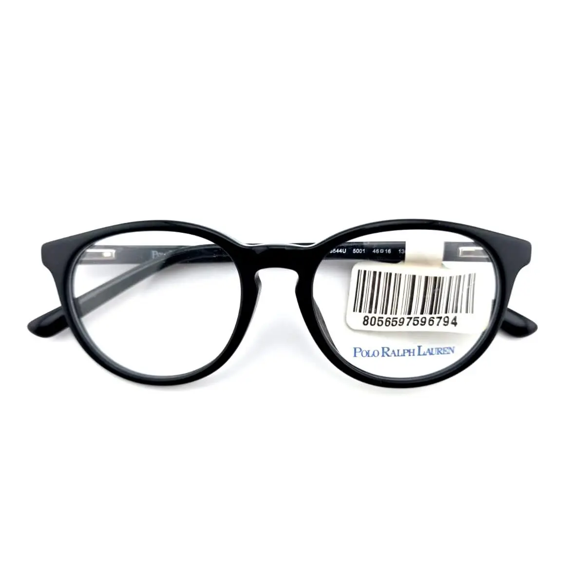Polo Ralph Lauren 8544U 5001 Black Unisex Designer Full Rim Eyeglasses 46-16-130
