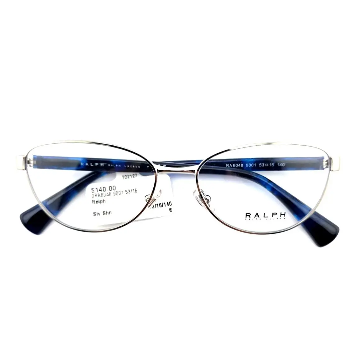 Ralph Lauren RA6048 9001 Silver Blue Full Rim Eyeglasses 53-16-140