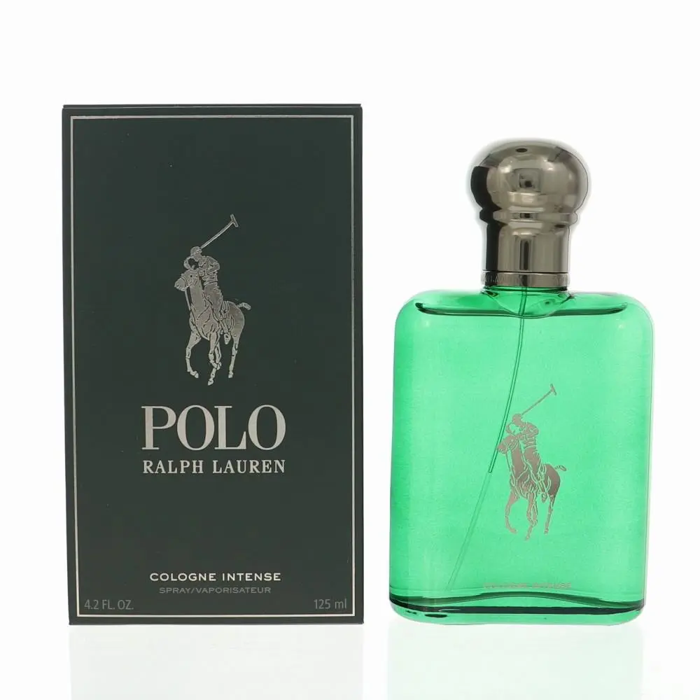 Polo Green 4.2 Oz Eau De Cologne Intense Spray by Ralph Lauren Box For Men
