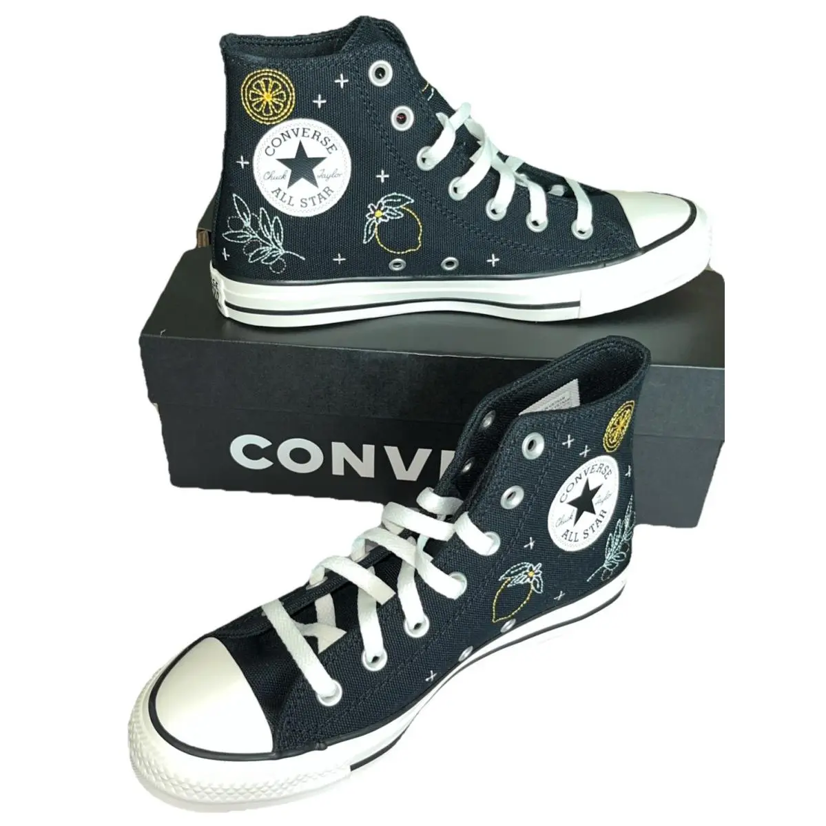 Size 8-  Chuck Taylor Women A16680F High Top Sneakers Black by Converse