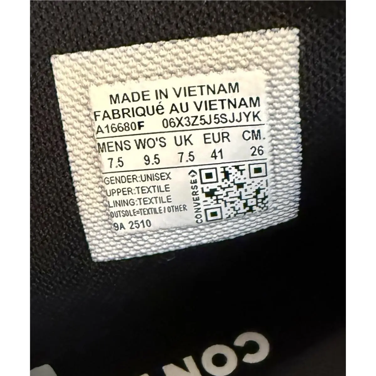 Converse shoes - Converse Chuck Taylor - Chuck Taylor - A16680F - Black 5