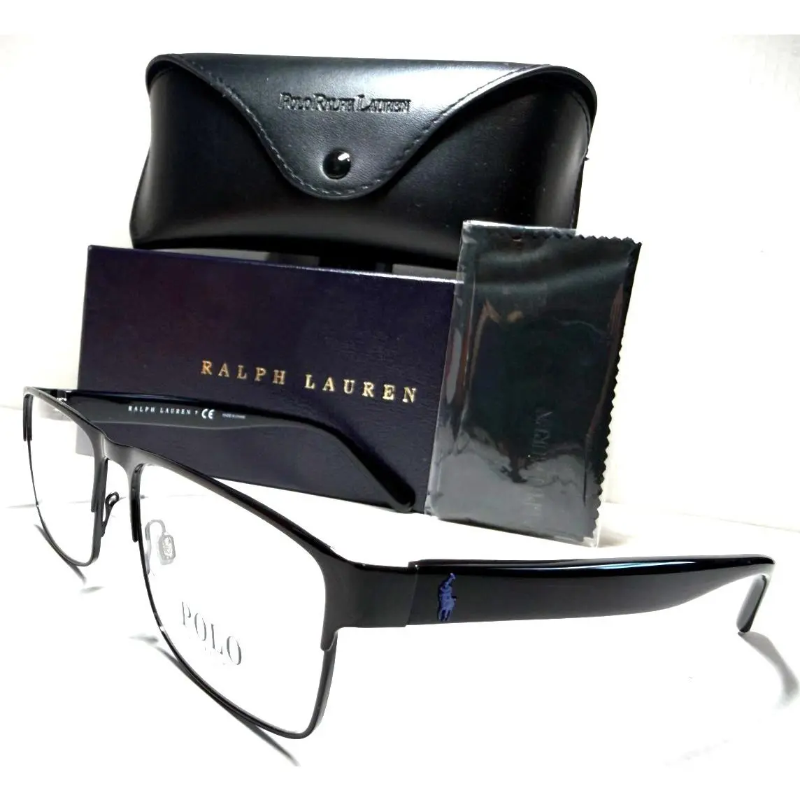 Polo Ralph Lauren PH 1198 9003 Shiny Black Eyeglasses Frame 56-17