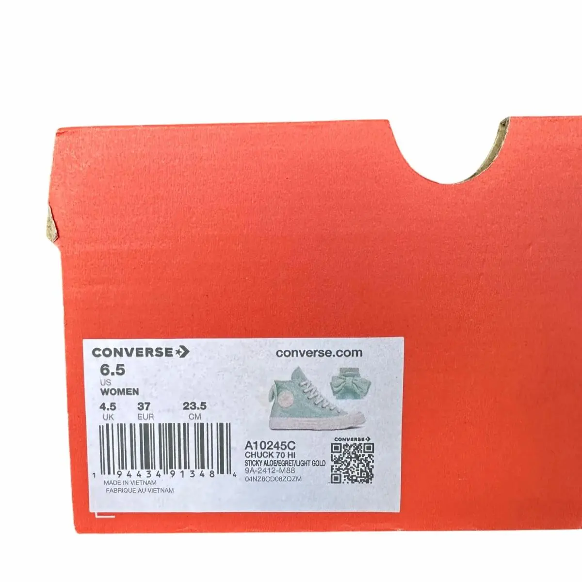 Converse shoes - Chuck 70 Hi - Chuck - A10245C - Green (UPC: 194434913484) 6