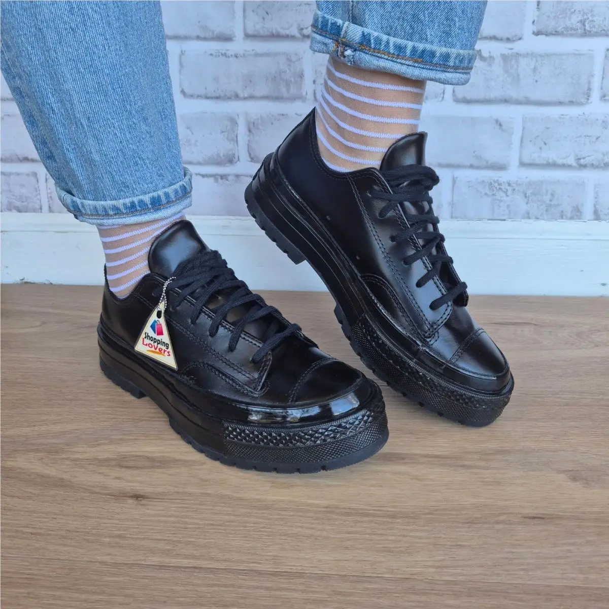 ⭐converse Chuck 70 National Low Sz 7 Women`s Formal Shoes Leather Black A14188C
