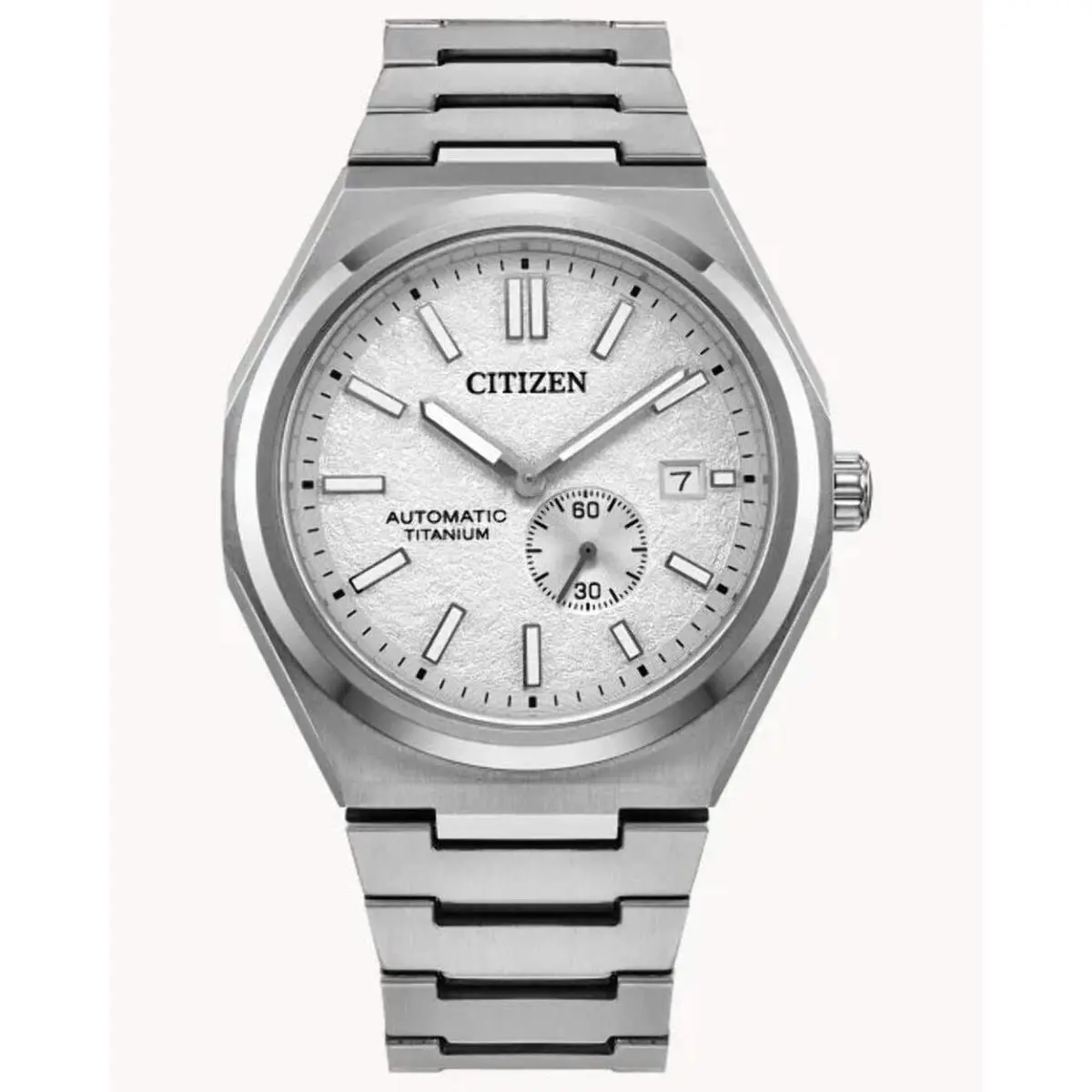 NJ0180-80A Zenshin Automatic Super Titanium White Dial Watch by Citizen