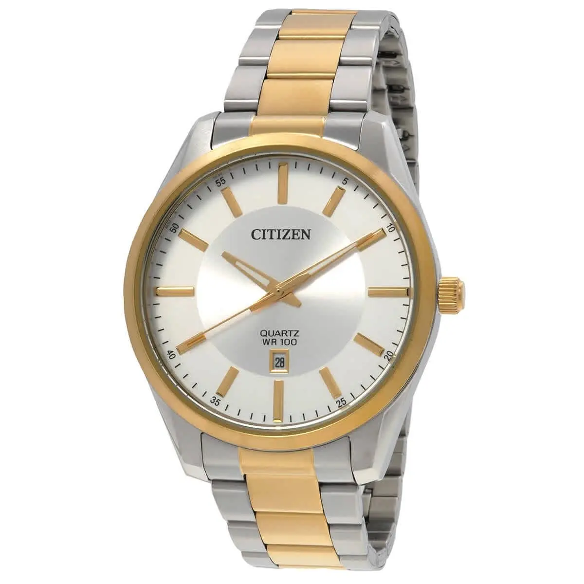 Citizen Quartz Silver Dial Two-tone Men`s Watch BI1036-57A