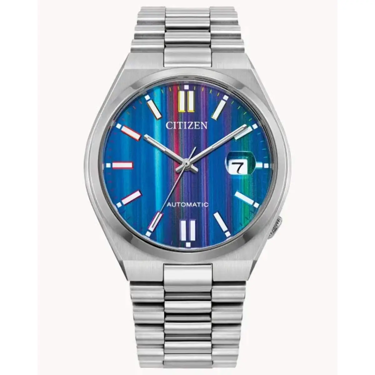 Citizen NJ0151-53W Tsuyosa Automatic Blue Multicolor Dial Mens Watch