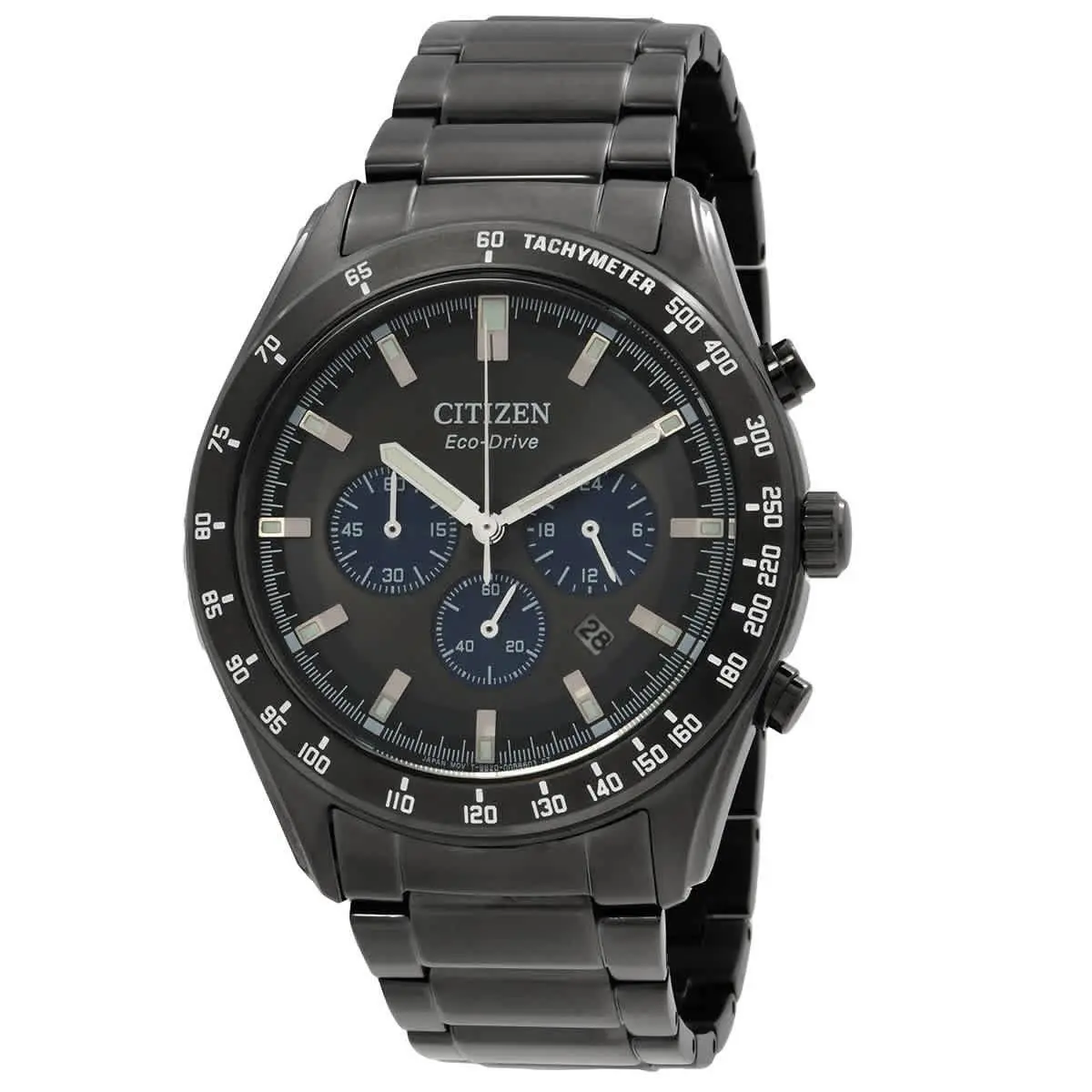 Eco-drive Chronograph Black Dial Men`s Watch CA4677-50H by Citizen