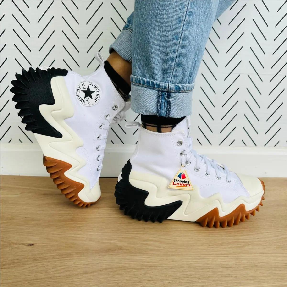 ⭐rare Converse Run Star Motion CX Platform 8.5 Women Shoes White Sneaker 171546C