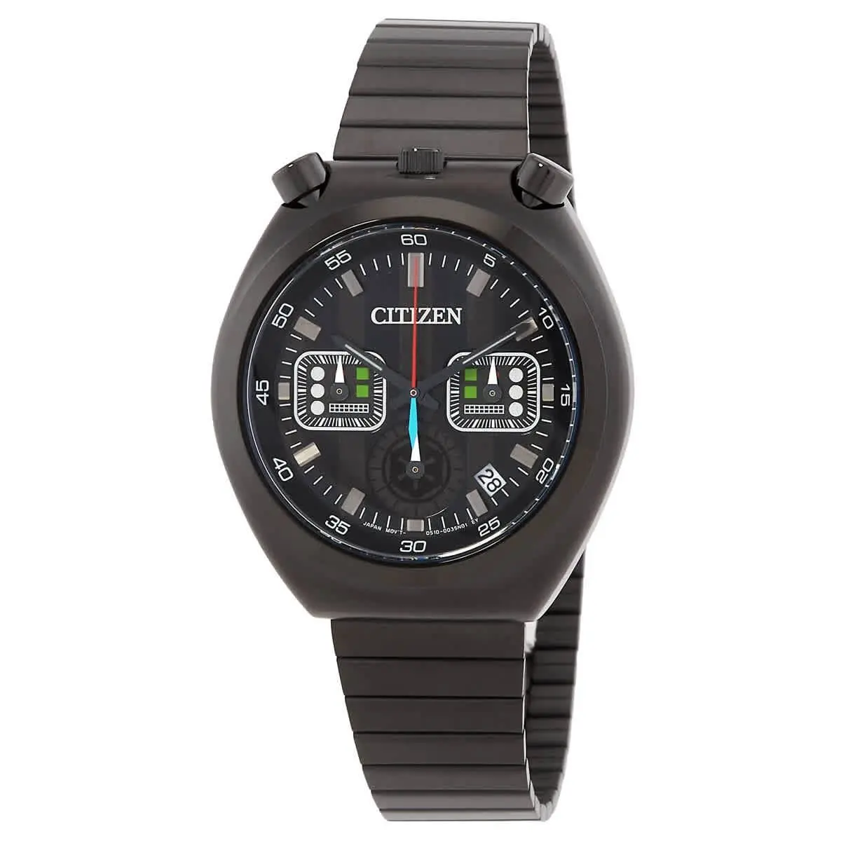 Citizen AN3669-52E Darth Vader Star Wars Black Dial 38 mm Men`s Watch - Black IP, Dial: Black, Band: Black IP