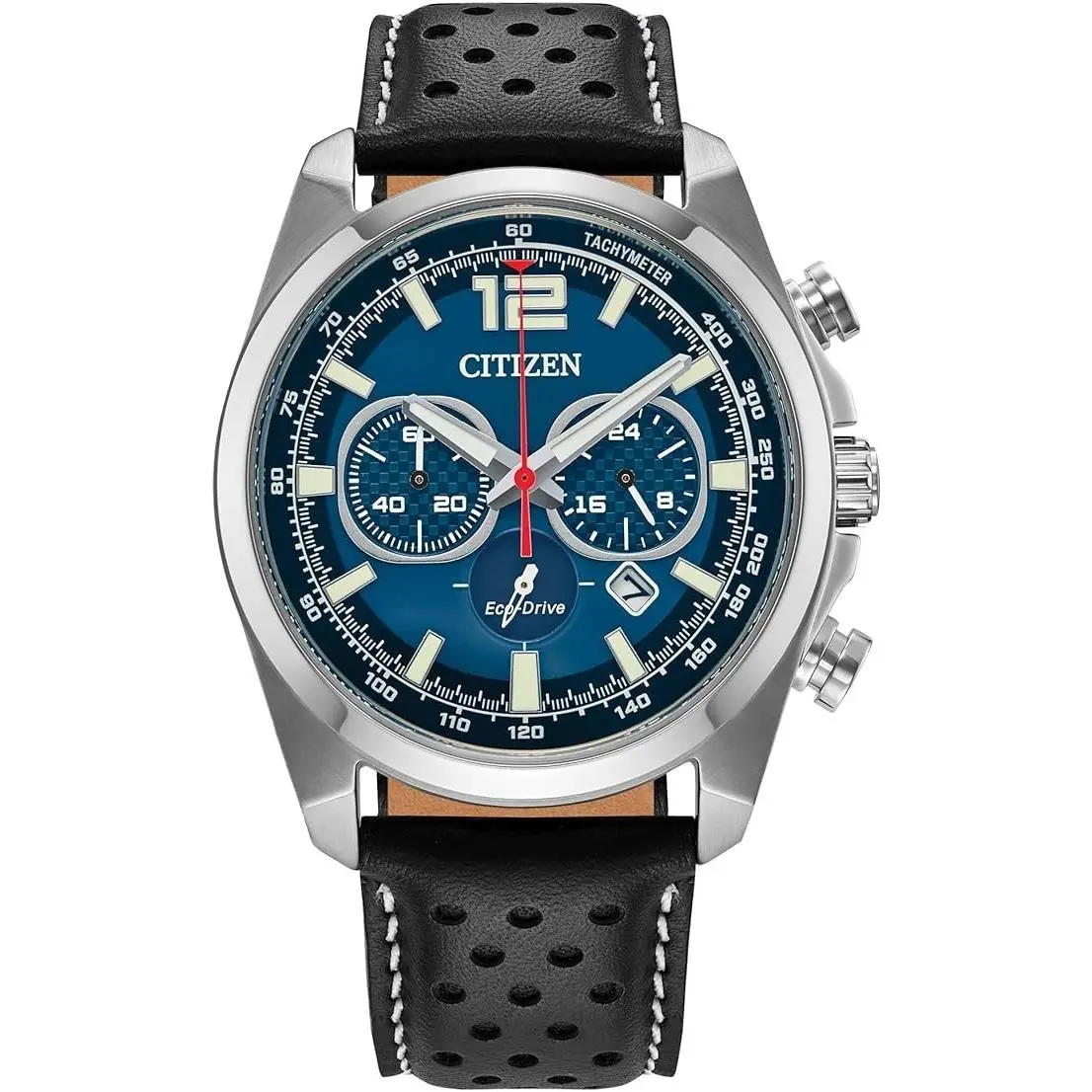 Citizen Eco-drive Chronograph Blue Dial 41mm Case Men`s Watch CA4640-09L