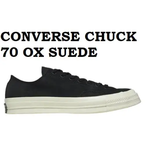 Converse All Star CT Chuck 70 OX Suede Casual Men Shoes Black Size 13