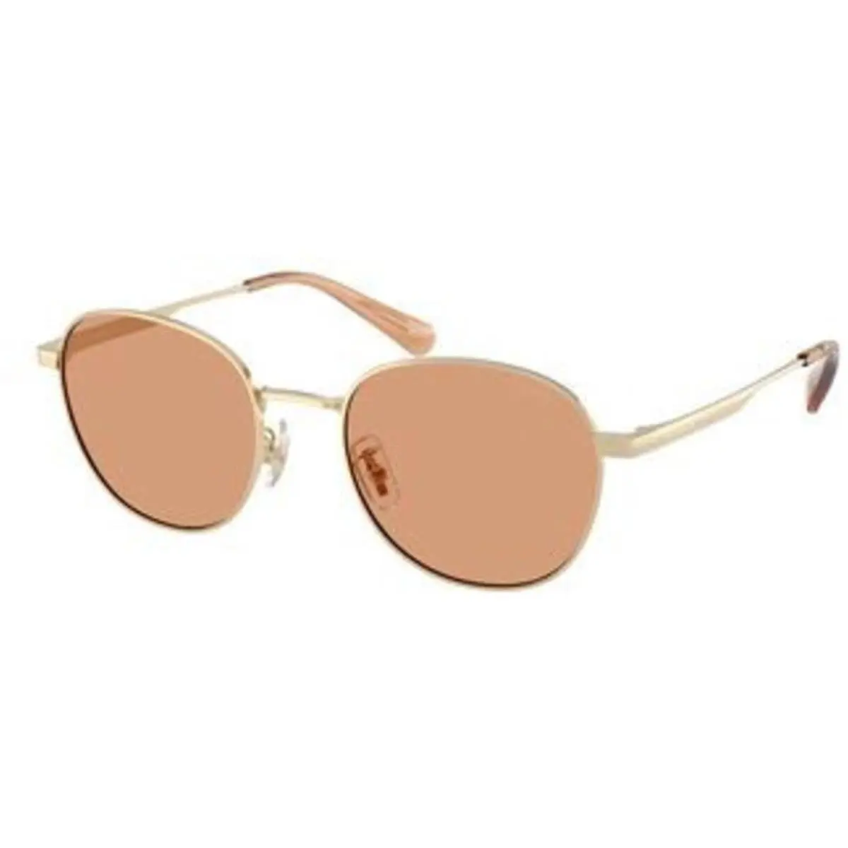 HC 7191 Shiny Light Gold Sand Solid Polyamide Standard 900584 Sunglasses by Coach