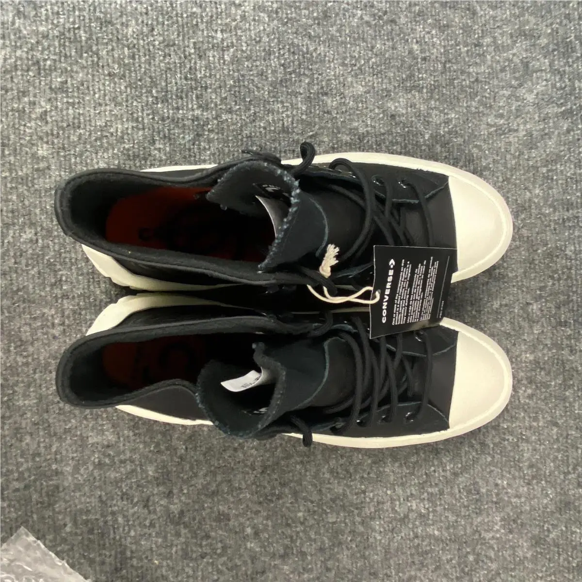 Converse shoes - Black / Bold Mandarin / Egret 13