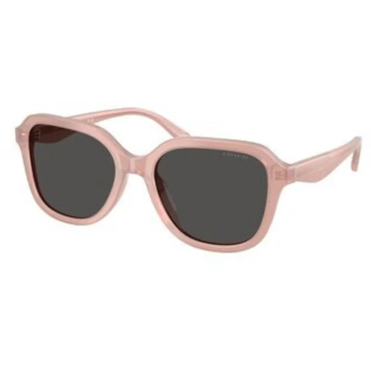 Coach HC 8437 F Milky Dark Pink Grey Solid Polyamide Standard 591487 Sunglasses